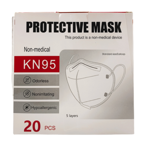 KN95 - White Masks Box of 20 - $0.67/Mask